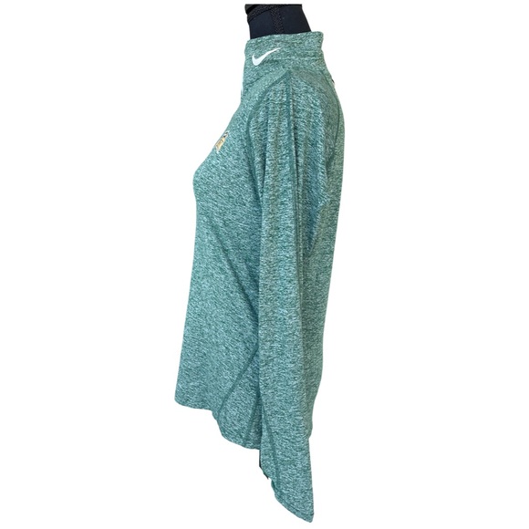 Nike George Mason University Women's Green Quarter-Zip Sweatshirt - Picture 2 of 6